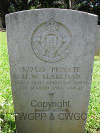 Dar Es Salaam War Cemetery - Blakeman, H W